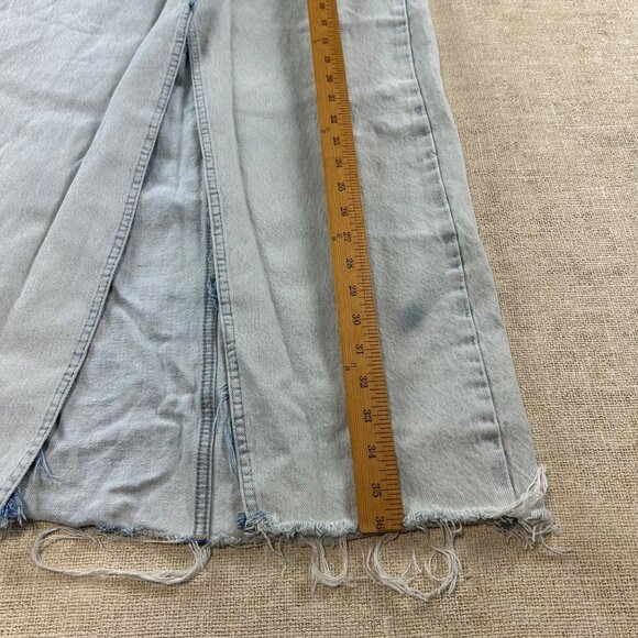 ZARA WOMENS SMALL Long DENIM MAXI SKIRT - Picture 4 of 10